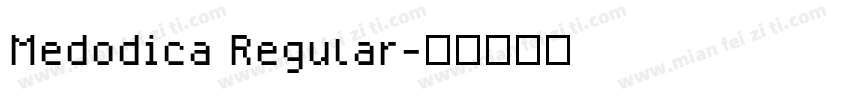 Medodica Regular字体转换
